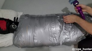 mummified slave gets ruined orgasm