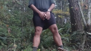Modeling Some underwear outdoors for you