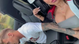 CJ Miles is addicted to my cock, I fuck her mouth and pussy hard everywhere