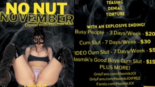 NO NUT NOVEMBER 2023 JOI TEASE DENIAL GODDESS