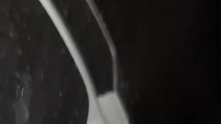 Ebony skinny schoolgirl gets fucked Next to the road in this public fuck scene