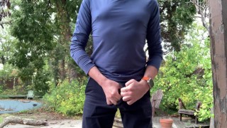 Married Uncut Stoner Stretches His Foreskin and Rubs A Load Out Of His Hooded Dick