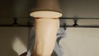 Cum Lube Giant Anal Dildo. My Butthole Can’t Take the Whole Dildo!
