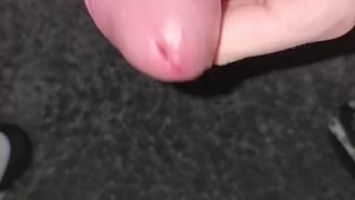 Inserting a small dilator fully into my penis, then pushing it deeper and deeper (all the way in)