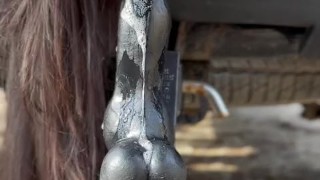 Milf Sucks and Fucks Her Truck