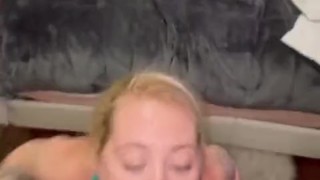 Hot blonde drinks pee & gets fucked in her ass (ONLYFANS @blondie_dread)