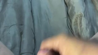 Fast masturbation small and hairy penis,