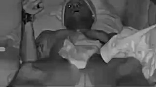 Jerking off with roommate's boxers