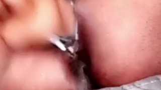 ebony close up, creamy g spot orgasm
