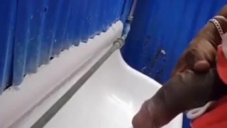 hard to pee when you have a big cock
