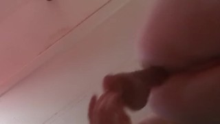 Sexy ass is Taking 9in dildo