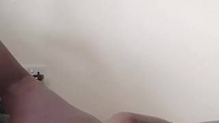 Fucking Asshole Deep With Huge Dildo Showing Feet