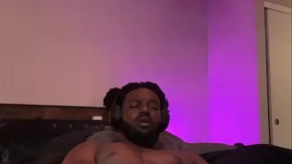 Leg shaking Drooling BBC solo sex and prostate play