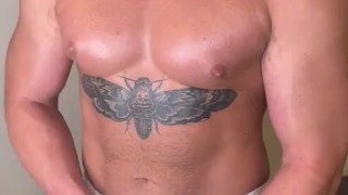 White Underwear Hard Cock TEASE