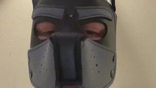 Cute pup sucks your big white cock and gags a little POV