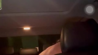 White stud CarFunplaying in the booty - ass jiggling