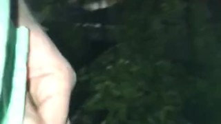 Jerking my little dick outside on mate’s balcony over the high street