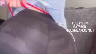 Intense thong wedgie in my leggings