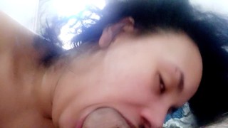 First he jacks off a lot in my face then I suck like the slut I am🍌🍆🤤😋💦🫦😋🥛🥛🥛💦🤤😋