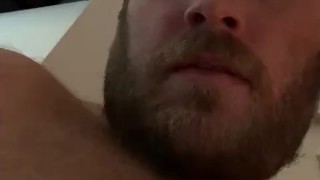 Playing with my stiff nipples