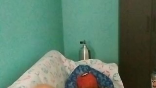 Ftm plays with sex doll anal orgasm