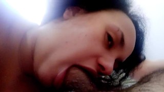 hardcore blowjob, she is a slut look at the camera she likes to see the dick fucking her mouth🍆💦🫦
