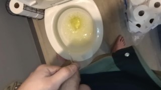 Guy from NASA takes a leak