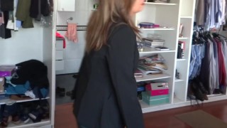 I get dressed for work, come home and undress for a night of sex