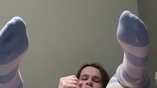 Femboy loses no nut November while using their ass