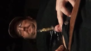 Hubby Soaks Himself With Self Piss After Wetting His Pants!