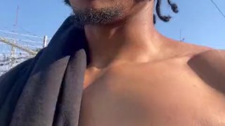 Having the time of my life moaning and cumming at a public park by businesses 👀😮‍💨 subscribe OF