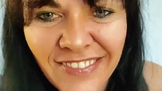 Milf Deep Throat, Gagging and Double Penetration her Tight Holes