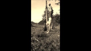 Andy's funny Gymnastics in hanging November 2023 pried open Thighs in the Air