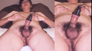 亀頭責めオナニー 変態男子がバイブローターで気持ちよくなっちゃう 日本人ゲイ 普通体型 素人 仮性包茎 射精