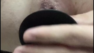 Preparing to take my first real cock