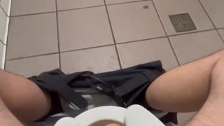 Stroking at the truck stop!