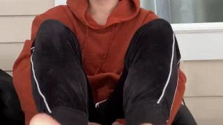 Josh Showing Off His Boy Feet