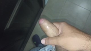 masturbating at the door thinking about the neighbor