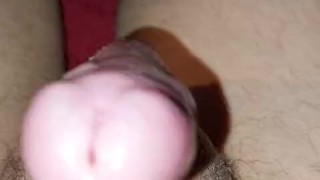 Straight male neighbor cumcontrol and worships younger twink guy's dick til he shoots a spermload