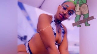 Trini chilling pool side