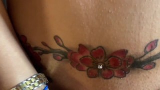 Fernanda Alvarez sucks my dick and gets a big load on her ass