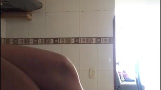 lesbian sluts fuck in the kitchen