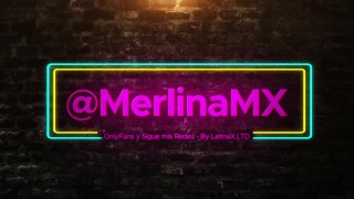 MerlinaMX - TETONA MEXICANA Recibe buen baño de semen en su cara