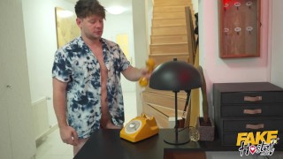 Fake Hostel - Super cute teen girlfriend with jealous boyfriend who susepcts her to be cheating