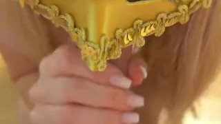 I Love The Taste Of His Cum In The Morning. Masked Blowjob.