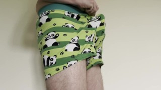 Twink in cute Undies - shows and masturbates till cum