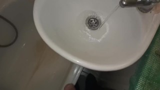pissing in the sink part 2
