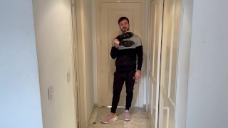 Made to sniff my new sneaker & socks