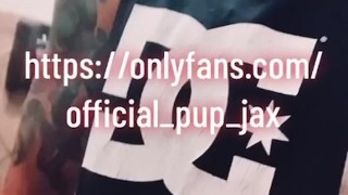 Public nudity licking urinals in gas station