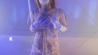 清楚なふりした熟女がオナニー後に大噴射/ラストに仕掛けがあるのでラストまで観てほしい/陰毛伸ばし中